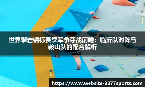 世界攀岩锦标赛季军争夺战前瞻：临沂队对阵马鞍山队的配合解析